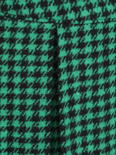 Load image into Gallery viewer, 1950S  Green Houndstooth Long Sleeve Vintage Blazer Swing Dress Set