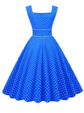 Load image into Gallery viewer, Red Polka Dots Sleeveless 1950S Vinatge Dress With Pockets