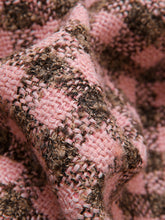 Load image into Gallery viewer, Plaid Stand Collar Houndstooth Tweed 1940S Coat
