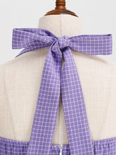 Load image into Gallery viewer, Plaid Vintage Halter Backless 1950S Vintage Dress