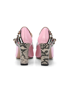9CM Luxury Poker Chunky Heels Retro Shoes