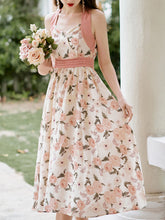 Load image into Gallery viewer, Rose Halter 1950S Vintage Dress Swing Dress