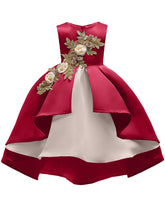 Load image into Gallery viewer, Kids Little Girls&#39; Dress Princess High Low Birthday Christening Dress