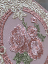 Load image into Gallery viewer, 1950S Embroidered Rose Vintage Pearl Handbag Satin Banquet Bag