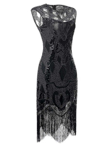 5 Colors 1920s Sequined Flapper Dress