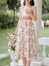 Load image into Gallery viewer, Rose Halter 1950S Vintage Dress Swing Dress