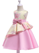 Load image into Gallery viewer, Kids Little Girls&#39; Dress Floral Print Birthday Christening Dress