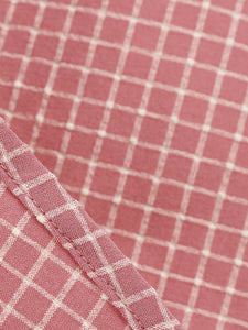 Plaid Tuxedo Collar 1950S Vintage Dress With Pockets