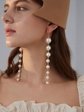 Load image into Gallery viewer, Vintage Plastic Pearl Party Long Earrings For Women