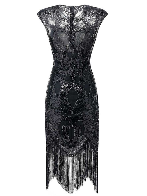 5 Colors 1920s Sequined Flapper Dress