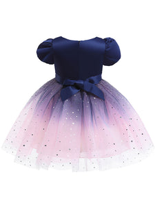 Kids Little Girls' Dress Princess Star Birthday Christening Dress