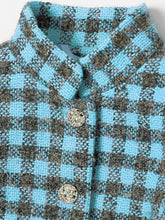 Load image into Gallery viewer, Plaid Stand Collar Houndstooth Tweed 1940S Coat