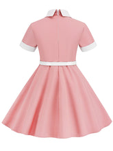 Load image into Gallery viewer, Kids Little Girls&#39; Dress Peter Pan Solid Color Cotton 1950S Vintage Dress