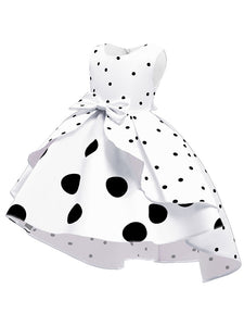 Kids Little Girls' Dress Princess Polka Dots  Birthday Christening Dress