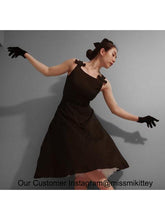 Load image into Gallery viewer, The Marvelous Mrs.Maisel Same Style Little Black Dress Set With Necklace And GLoves