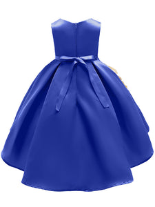 Kids Little Girls' Dress Princess High Low Birthday Christening Dress