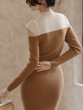 Load image into Gallery viewer, Long Sleeve Turtleneck Sweater Cut Out Bodycon Dress