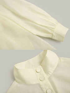 4PS Yellow 1950S Vintage Camisole Lace Vest And Shorts Coat Set