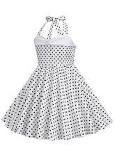 Load image into Gallery viewer, Kids Little Girls&#39; Dress Halter Polka Dot Cotton 1950S Vintage Dress