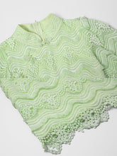Load image into Gallery viewer, Green Heavy Lace Fabric Embroidered Tassel 1940S Vintage Dress