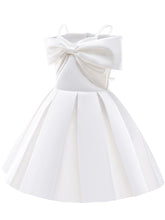 Load image into Gallery viewer, Kids Little Girls&#39; Dress Off Shoulder Bow Birthday Christening Dress