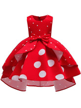 Load image into Gallery viewer, Kids Little Girls&#39; Dress Princess Polka Dots  Birthday Christening Dress