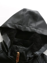 Load image into Gallery viewer, Winter‘s Coat Long Sleeve PU Leather With faux fur lined Warm Jacket For Women