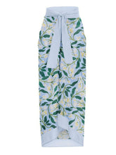 Load image into Gallery viewer, Floral Print Retro Style Strap One Piece With Bathing Suit Wrap Skirt