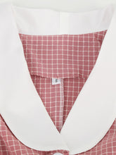 Load image into Gallery viewer, Plaid Tuxedo Collar 1950S Vintage Dress With Pockets