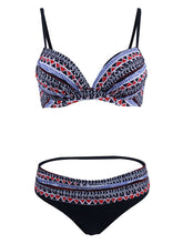 Load image into Gallery viewer, Retro Style Sexy Floral Two Pieces Trigonal Bikini Sets