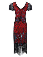 Load image into Gallery viewer, 1920S Fringed Flapper Gatsby Dress