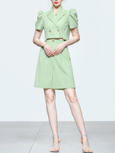 Load image into Gallery viewer, 2PS Light Green 1940S Vintage Classic Top And Pant Suit