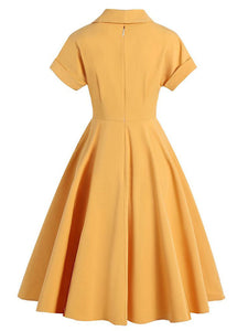 Why Women Kill Beth Ann Sytle 1960s Turn Collar Swing Dress