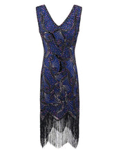 Load image into Gallery viewer, 1920S Sequined Flapper Dress