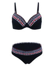 Load image into Gallery viewer, Sexy Retro Style Printed Two Pieces Backless Trigonal Bikini Sets