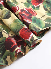 Load image into Gallery viewer, Fig Print V Neck 1950S Vintage Dress