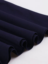 Load image into Gallery viewer, Navy And Red Claasic Collar 1950S Dress With Belt