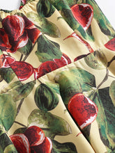 Load image into Gallery viewer, Fig Print V Neck 1950S Vintage Dress