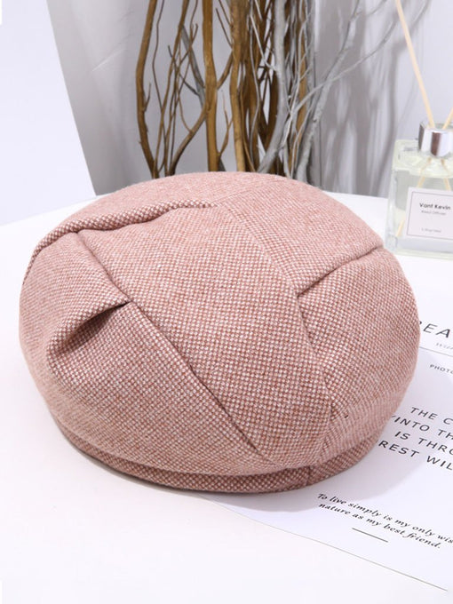Pleated Nylon French Style Beret Cap/Hat