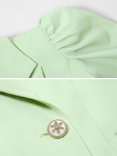 Load image into Gallery viewer, 2PS Light Green 1940S Vintage Classic Top And Pant Suit
