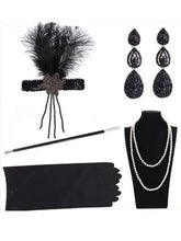 Load image into Gallery viewer, 1920S Flapper Costume 5Pcs Accessory Set