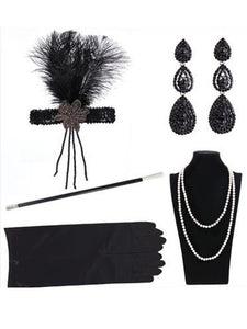 1920S Flapper Costume 5Pcs Accessory Set