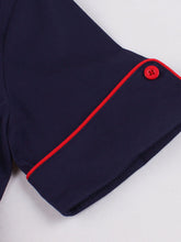 Load image into Gallery viewer, Navy And Red Claasic Collar 1950S Dress With Belt