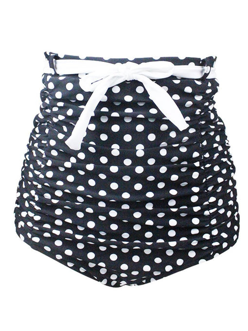 Concise High Waisted Dots Swimsuit For Beach And Hot Spring