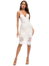 Load image into Gallery viewer, 

Spaghetti Strap Lace Vintage Party Dress