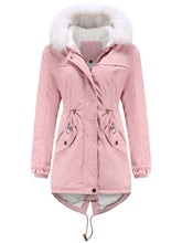 Load image into Gallery viewer, Women&#39;s Coat Daily Going Out Fall Winter Casual Waisted Solid Color Cotton Oversized Hoodie Coat