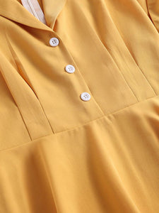 Why Women Kill Beth Ann Sytle 1960s Turn Collar Swing Dress