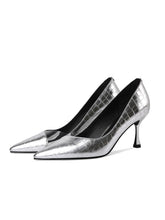 Load image into Gallery viewer, 7CM High Heel  Pointed Toe Leather Shoes