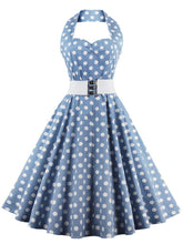 Load image into Gallery viewer, Off the Shoulder High Waist 1950 Dress