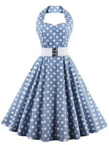Off the Shoulder High Waist 1950 Dress